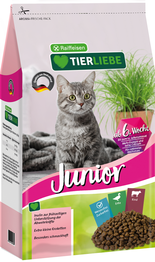 TIERLIEBE Katzen-Trockenfutter Junior